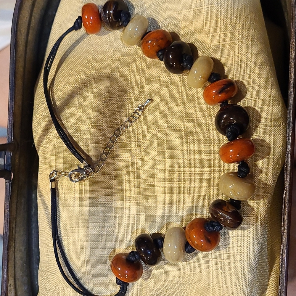 3/$18 - 18" Beaded Necklace - Beautiful For Fall - NWOT
